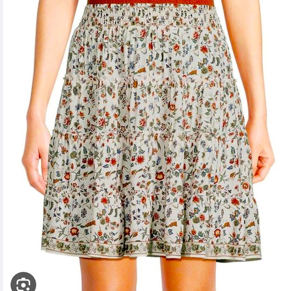 Max studio Women's Floral A Line Mini Skirt